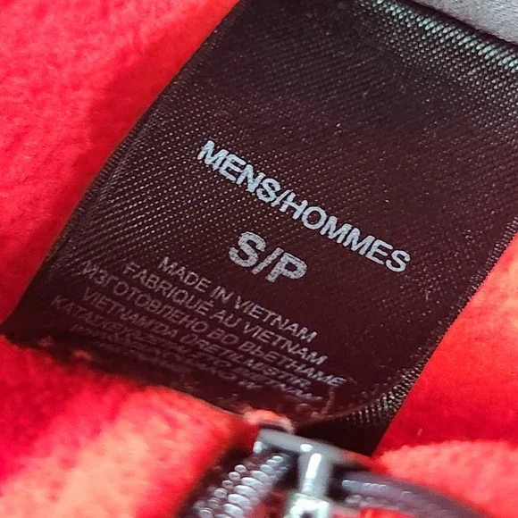 North Face 1/4 Mens Small Fleece Pullover Red Sweater Outdoors Gorpcore - Picture 5 of 13